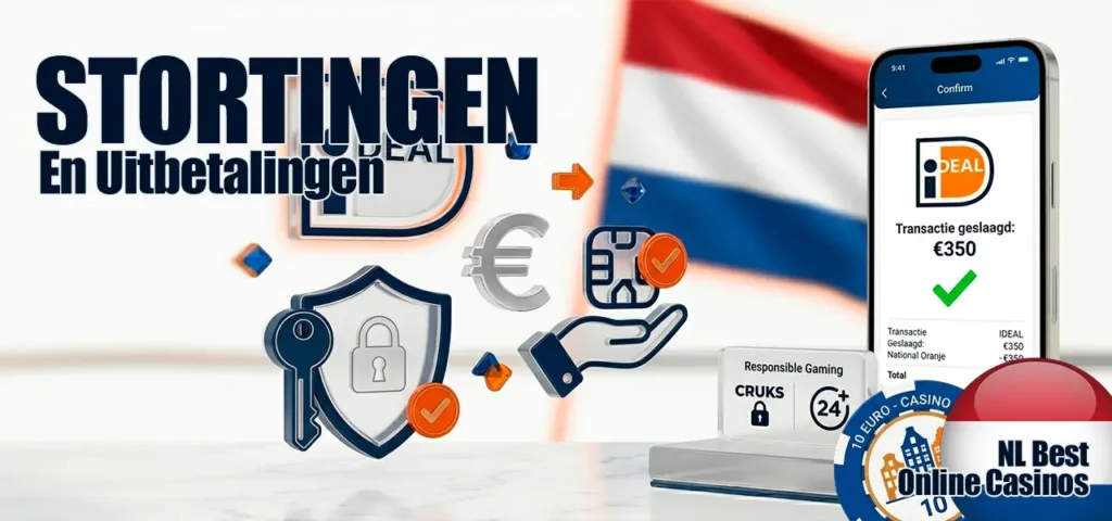 Veilige stortingen en snelle uitbetalingen in Nederlandse online casino's.